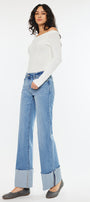 Emma Mid Rise Wide Leg Jeans - Official Kancan USA