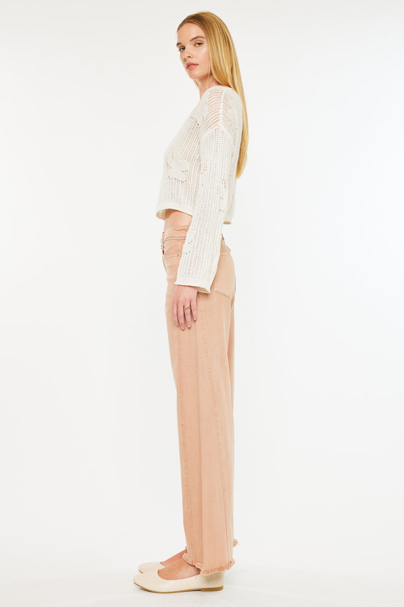 Mariluu  High Rise Wide Leg Jeans - Official Kancan USA