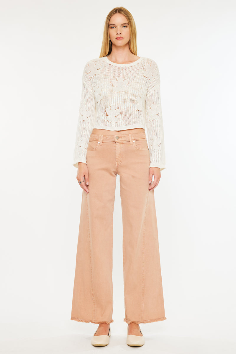 Mariluu  High Rise Wide Leg Jeans - Official Kancan USA