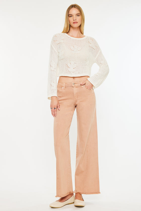Mariluu  High Rise Wide Leg Jeans - Official Kancan USA
