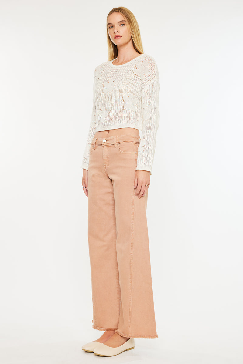 Mariluu  High Rise Wide Leg Jeans - Official Kancan USA