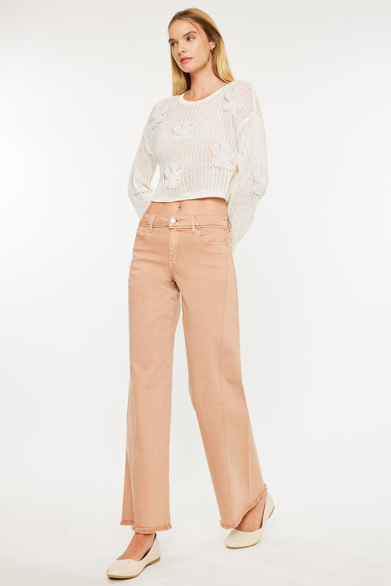 Mariluu  High Rise Wide Leg Jeans - Official Kancan USA