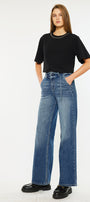 Leah Ultra High Rise Wide Leg Jeans - Official Kancan USA