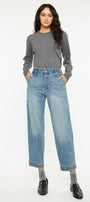 Devina Ultra High Rise Tapered Leg Jeans - Official Kancan USA