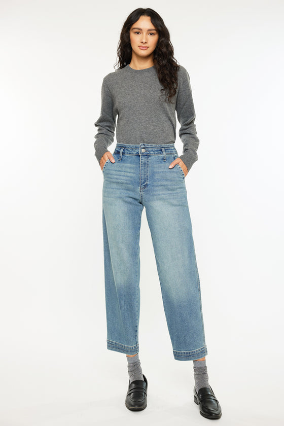 Devina Ultra High Rise Tapered Leg Jeans - Official Kancan USA