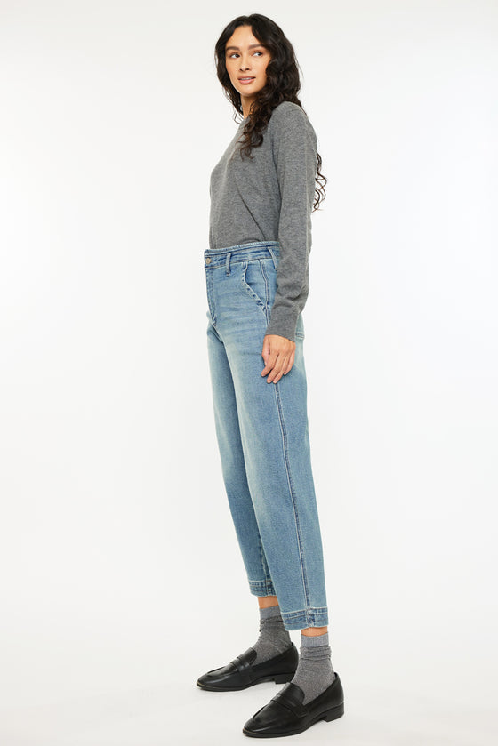 Devina Ultra High Rise Tapered Leg Jeans - Official Kancan USA