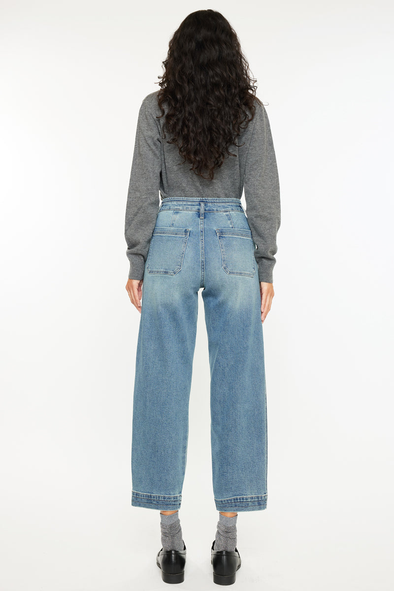 Devina Ultra High Rise Tapered Leg Jeans - Official Kancan USA