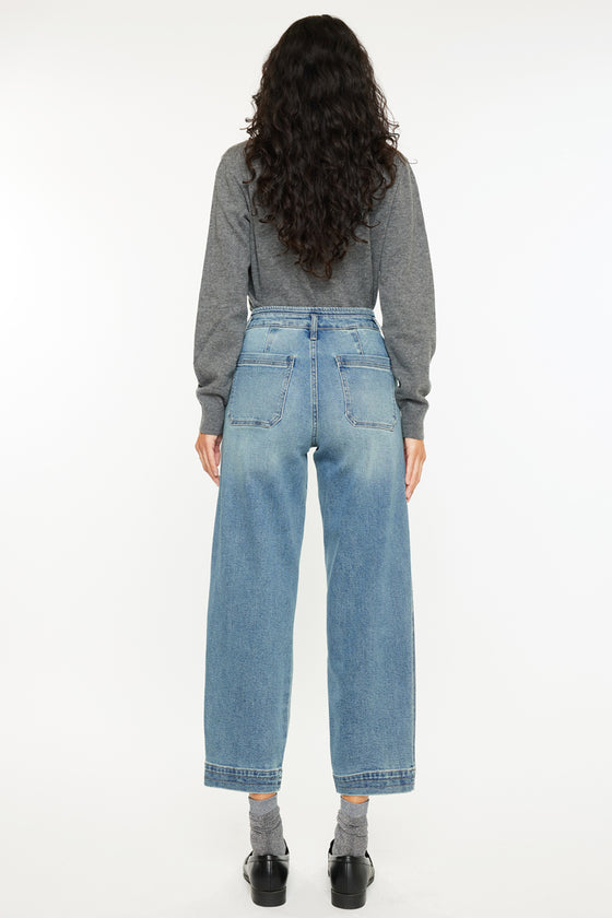 Devina Ultra High Rise Tapered Leg Jeans - Official Kancan USA