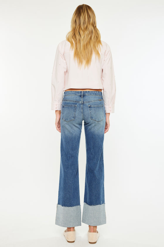 Sierra Mid Rise Wide Leg Jeans - Official Kancan USA