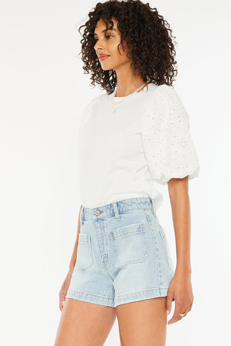 Jen High Rise Trouser Shorts - Official Kancan USA