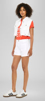 Jen High Rise Trouser Shorts – Light Wash Stretch Denim - Official Kancan USA