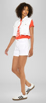 Jen High Rise Trouser Shorts – Light Wash Stretch Denim - Official Kancan USA
