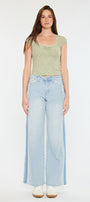 Mona High Rise Wide Leg Jeans - Official Kancan USA