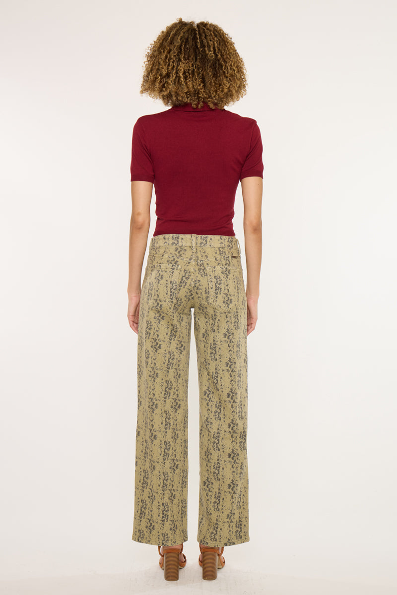 Renae Mid Rise Slim Wide Leg Jeans - Official Kancan USA