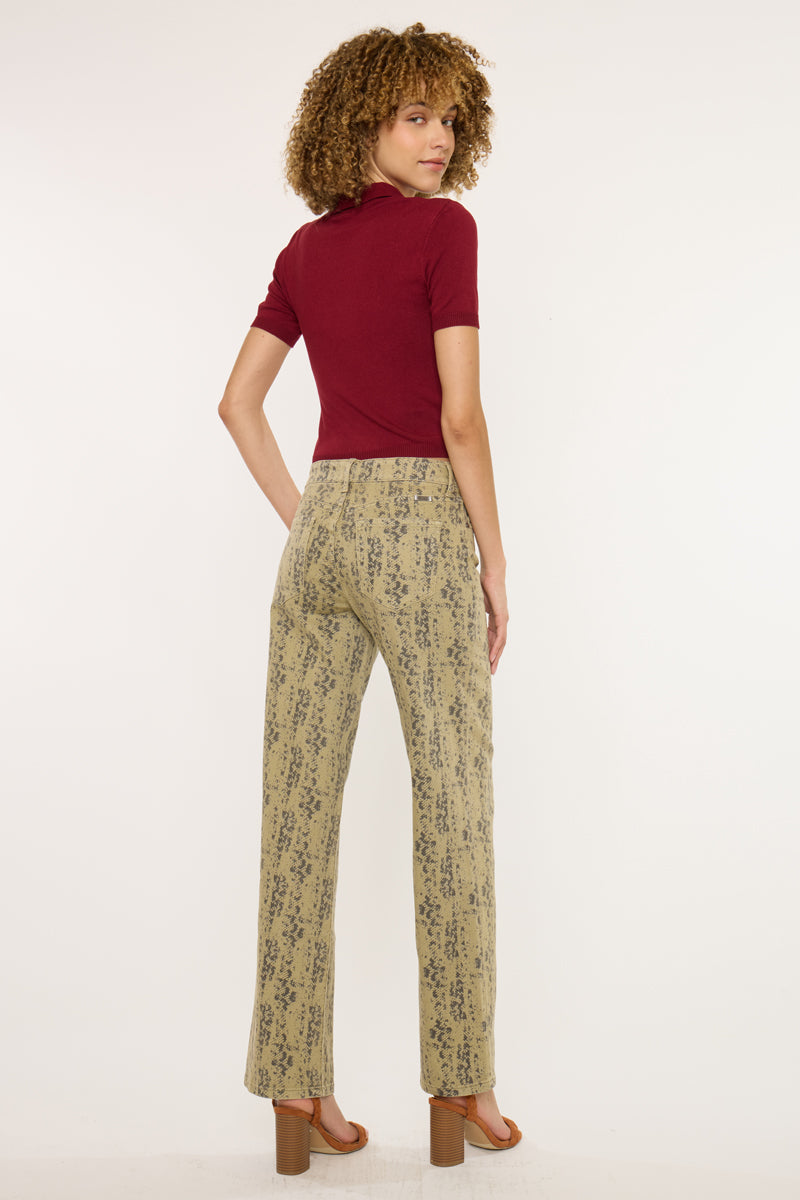 Renae Mid Rise Slim Wide Leg Jeans - Official Kancan USA
