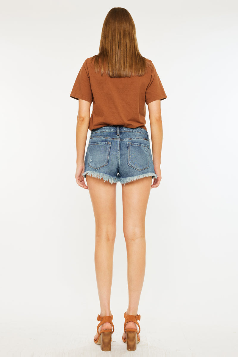 Presley Mid Rise Boyfriend Shorts - Official Kancan USA