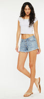 Presley Mid Rise Boyfriend Shorts - Official Kancan USA