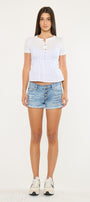 Presley Mid Rise Boyfriend Shorts - Official Kancan USA