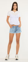 Presley Mid Rise Boyfriend Shorts - Official Kancan USA