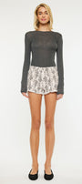 Python High Rise Printed Shorts - Official Kancan USA