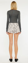 Python High Rise Printed Shorts - Official Kancan USA