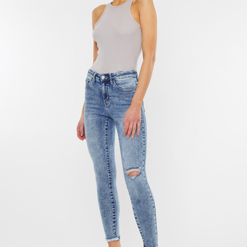 Kara High Rise Ankle Skinny Jeans - Official Kancan USA