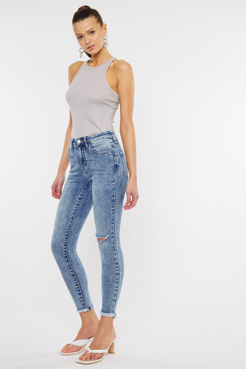 Kara High Rise Ankle Skinny | Official Kancan USA