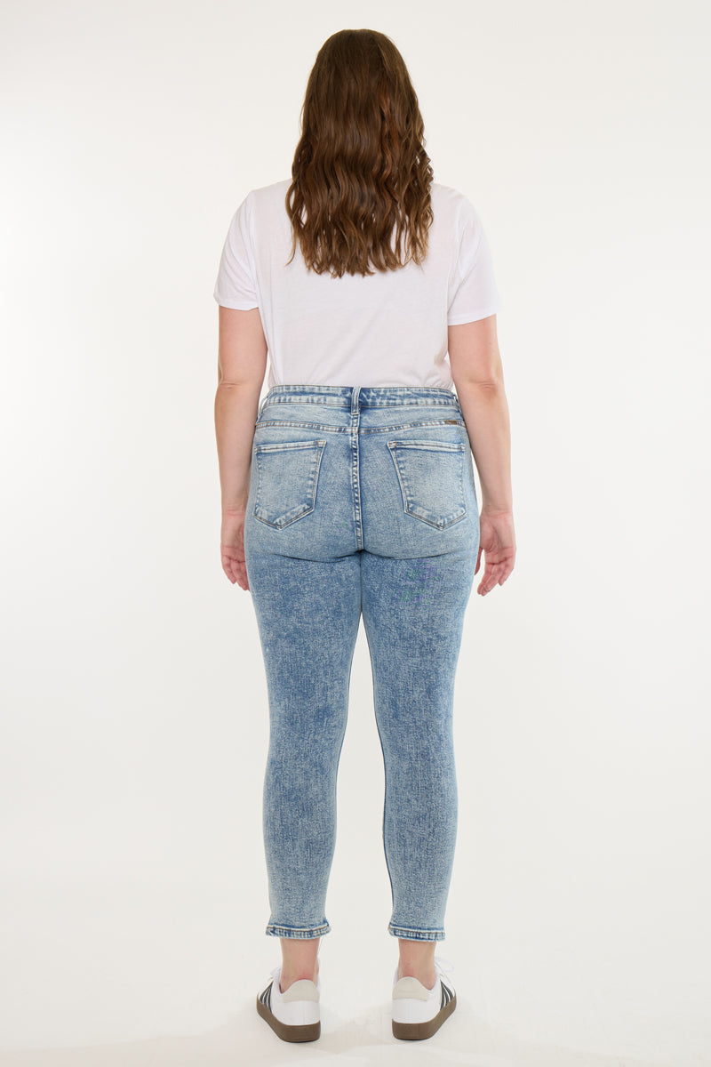 Bellita High Rise Ankle Skinny Jeans (Plus Size)