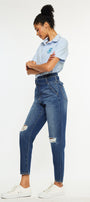 Blossom Ultra High Rise Belted Mom Jeans - Official Kancan USA