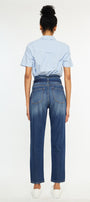 Blossom Ultra High Rise Belted Mom Jeans - Official Kancan USA