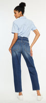 Blossom Ultra High Rise Belted Mom Jeans - Official Kancan USA