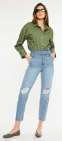 Blossom Ultra High Rise Belted Mom Jeans - Official Kancan USA