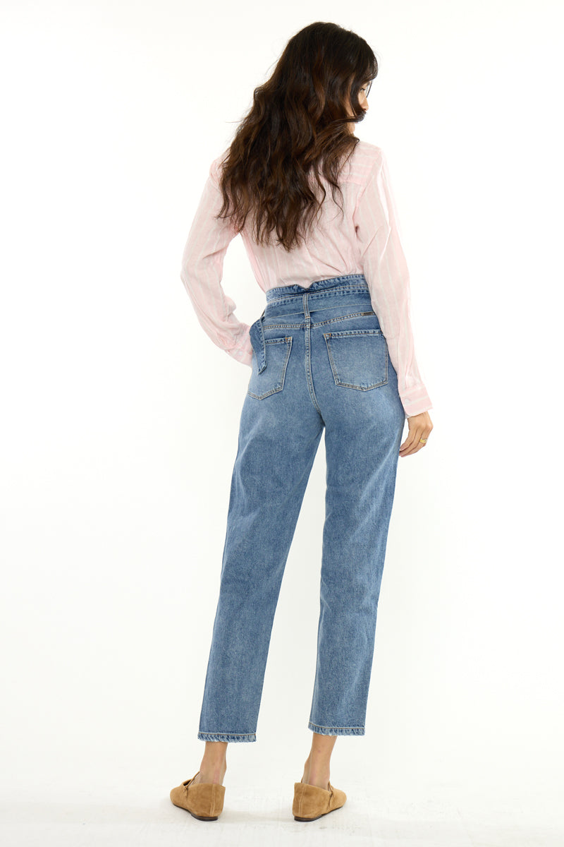 Blossom Ultra High Rise Belted Mom