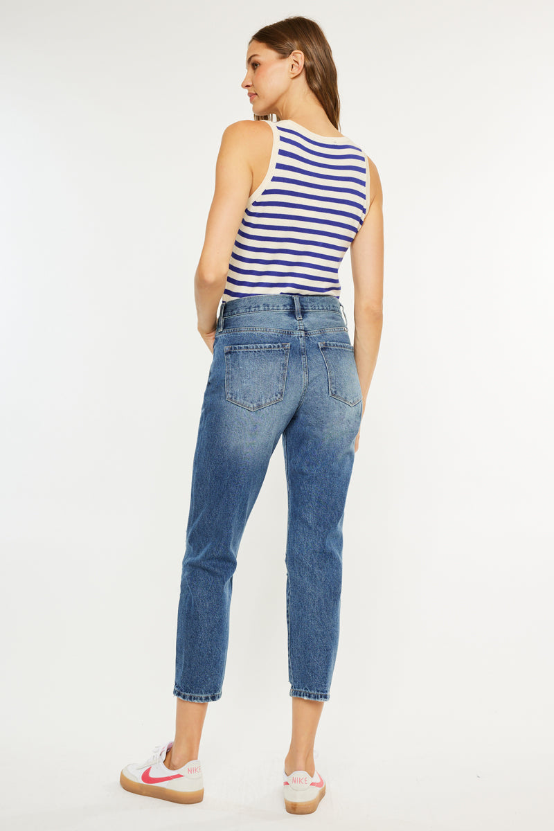 Kerrigan Ultra High Rise Mom Jeans - Official Kancan USA
