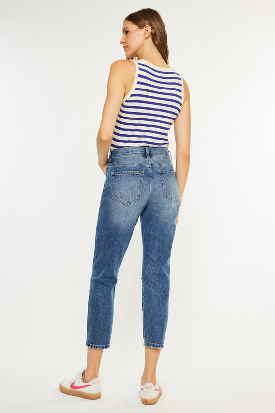 Kerrigan Ultra High Rise Mom Jeans - Official Kancan USA