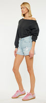 Daisy High Rise Mom Shorts - Official Kancan USA