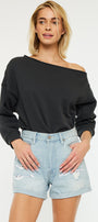 Daisy High Rise Mom Shorts - Official Kancan USA
