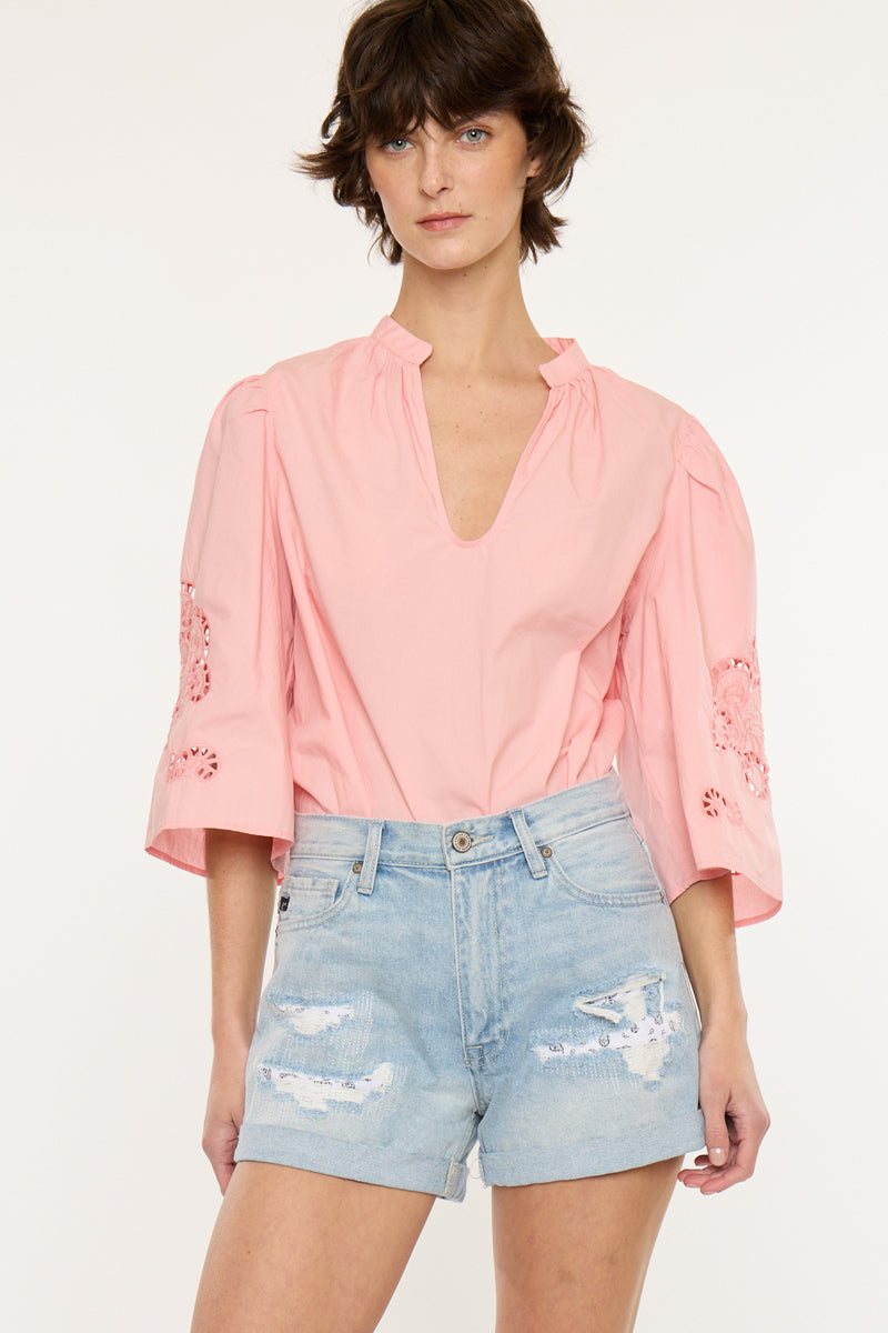 Daisy High Rise Mom Shorts - Official Kancan USA