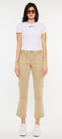 Lavinia High Rise Slim Straight Leg Caro Pants - Official Kancan USA