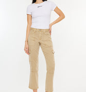 Lavinia High Rise Slim Straight Leg Caro Pants - Official Kancan USA