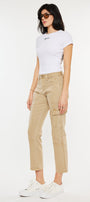 Lavinia High Rise Slim Straight Leg Caro Pants - Official Kancan USA
