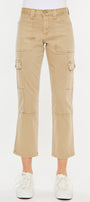 Lavinia High Rise Slim Straight Leg Caro Pants - Official Kancan USA
