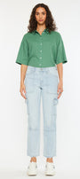 Felicity High Rise Slim Straight Leg Cargo Pants - Official Kancan USA