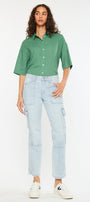 Felicity High Rise Slim Straight Leg Cargo Pants - Official Kancan USA