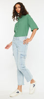 Felicity High Rise Slim Straight Leg Cargo Pants - Official Kancan USA