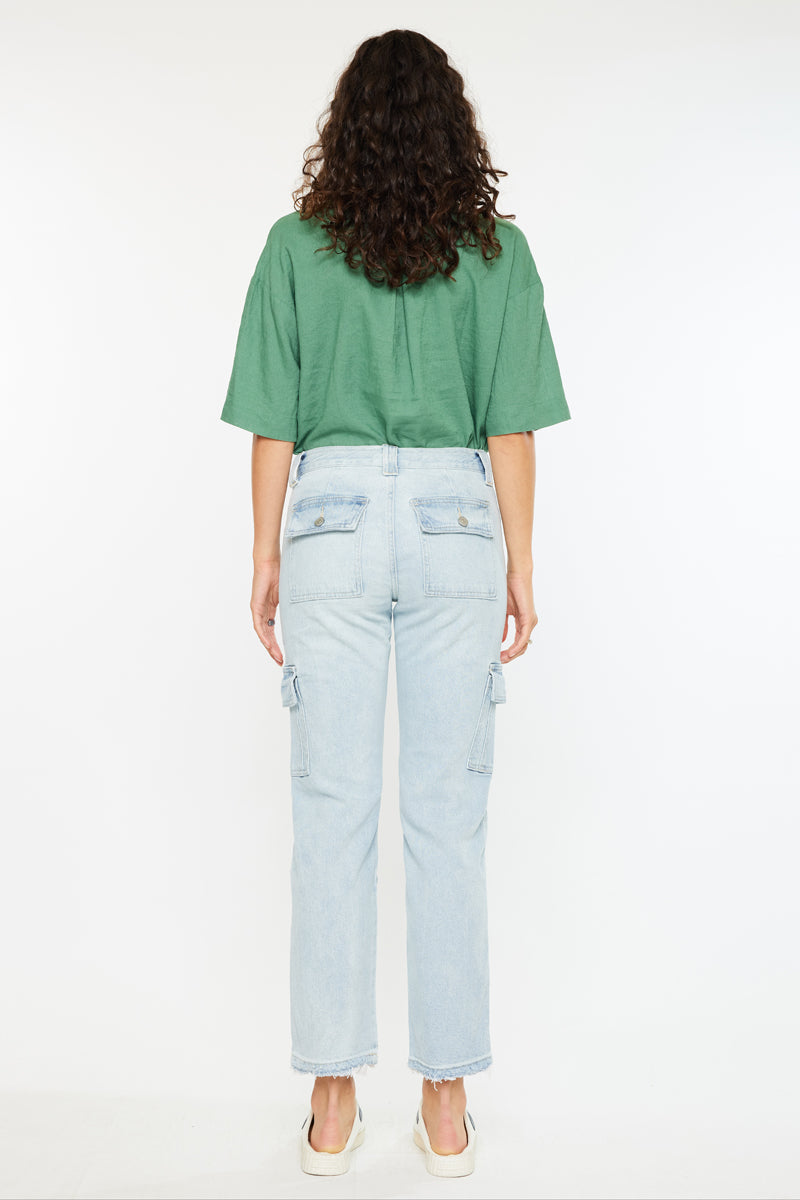 Felicity High Rise Slim Straight Leg Cargo Pants - Official Kancan USA