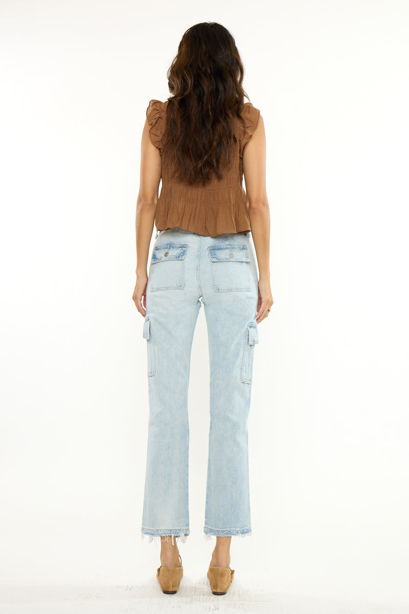 Felicity High Rise Slim Straight Cargo