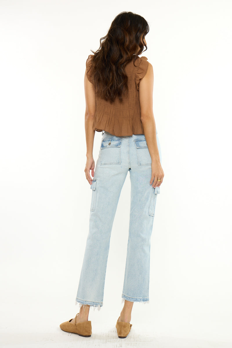 Felicity High Rise Slim Straight Cargo
