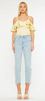 Erin High Rise Slim Straight Leg Jeans - Official Kancan USA