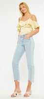 Erin High Rise Slim Straight Leg Jeans - Official Kancan USA
